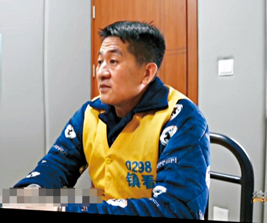 ●佘智江出鏡懺悔。  央視截圖