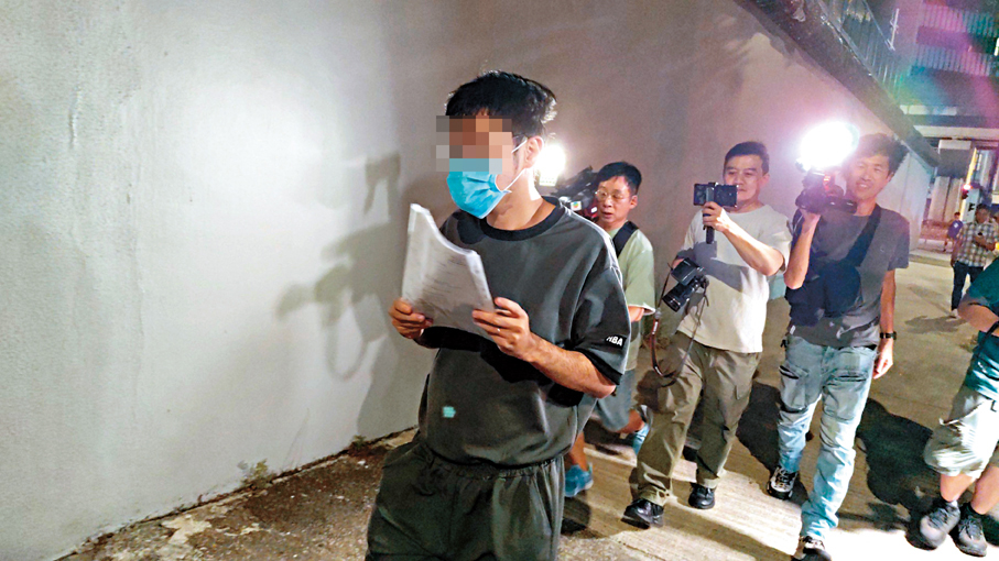 ●屯門虐兒案中的女童繼父獲准保釋。香港文匯報記者鄺福強  攝