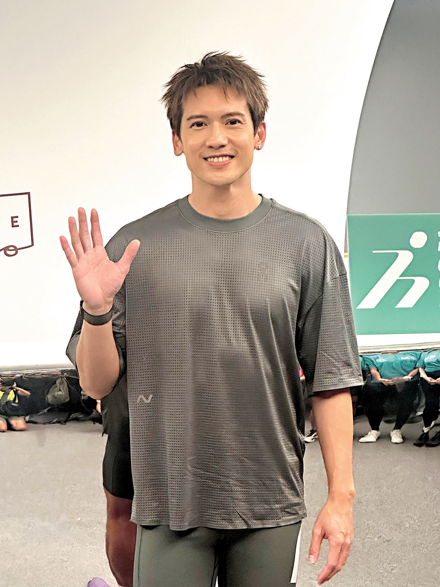 ●關智斌熱愛運動。香港文匯報記者林子棠  攝