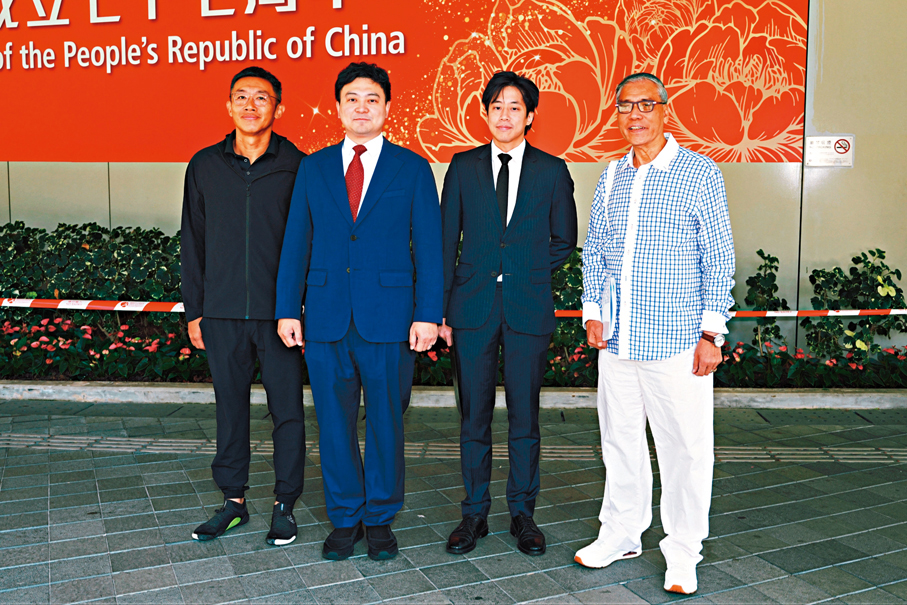 ●左起：凌偉業、梁進、楊浩宏、胡珠。香港文匯報記者黃子晉  攝