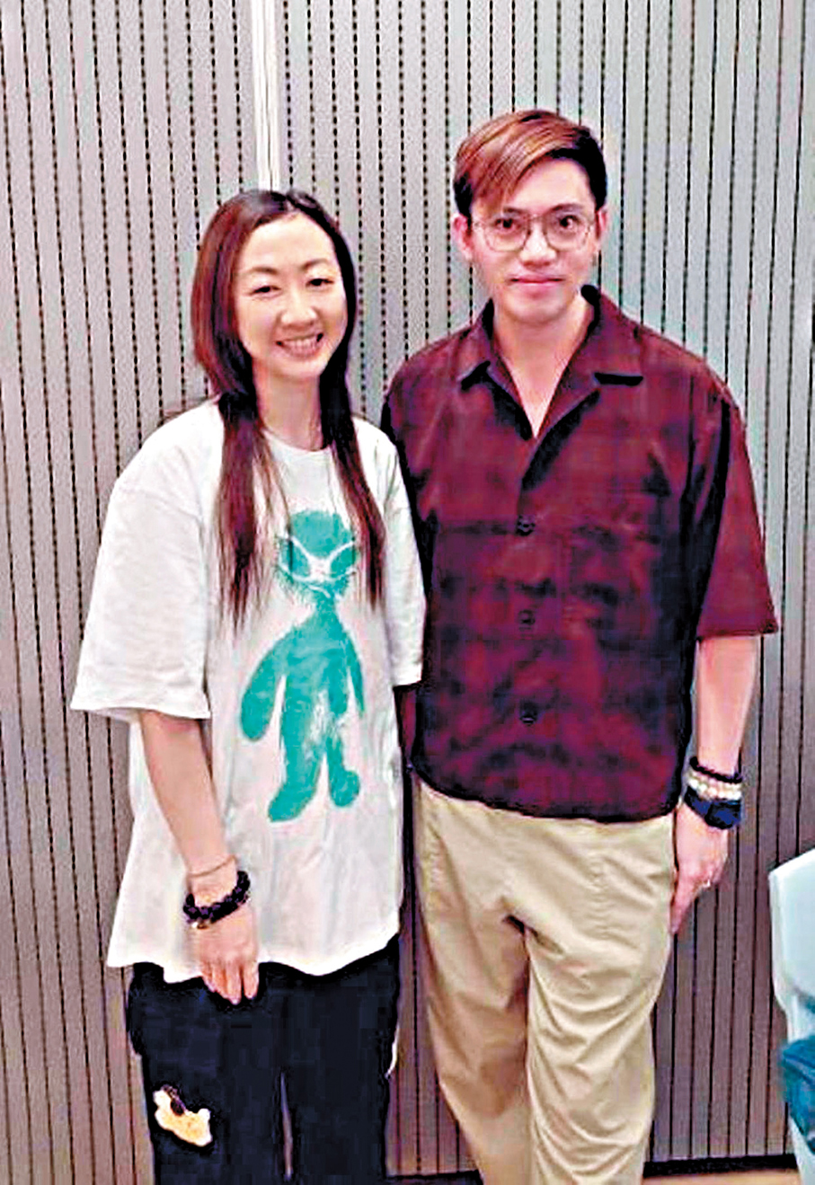 ●御玲瓏（左）與譚穎倫是合作好夥伴。御玲瓏粵劇團供圖