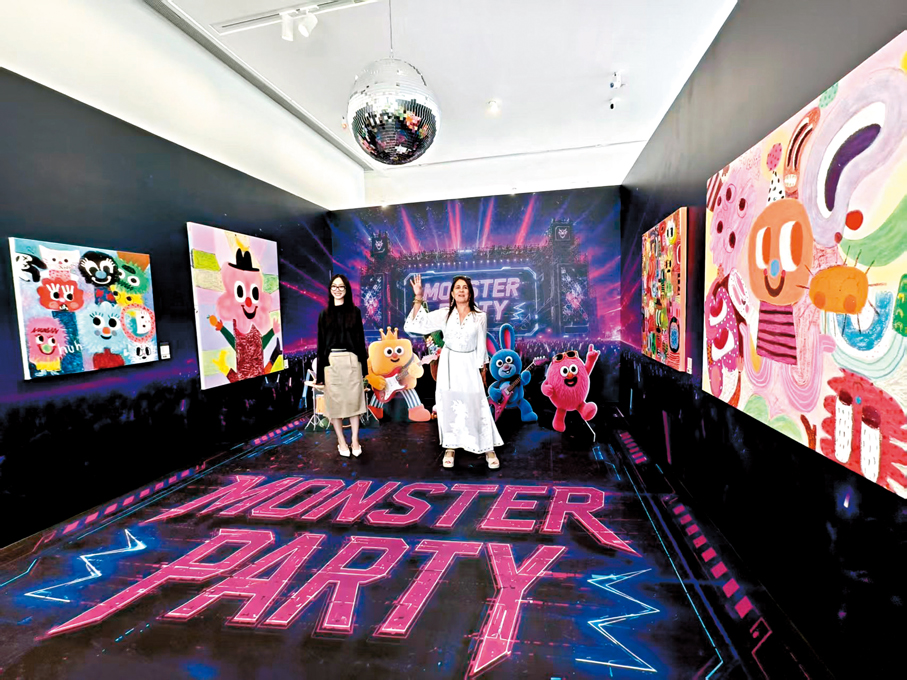 ●挪威國寶級大師Fanny Brodar作品正在深圳灣萬象城B區白色魔方展出。