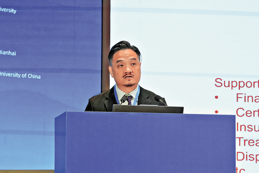●黃元山出席「2026年亞太智庫論壇·深圳」並致辭。   政府新聞處