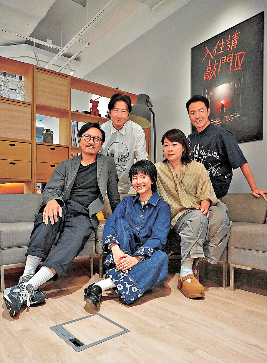 ●眾演員大談劇中親情、愛情與遺憾。 香港文匯報記者林子棠 攝