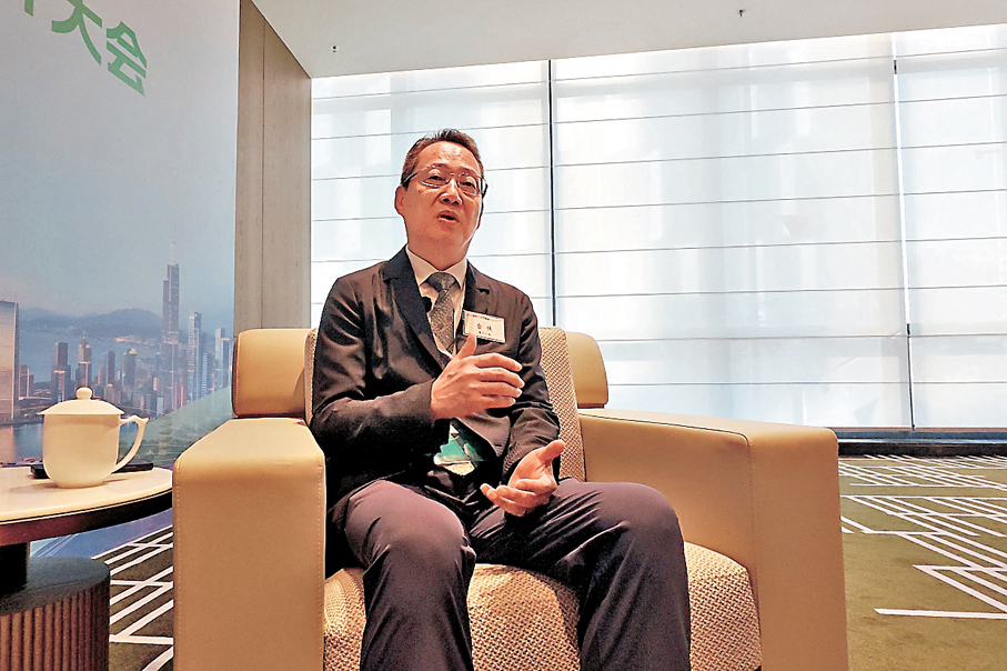 ● 醫克生物行政總裁兼聯合創始人金俠。香港文匯報記者賀鵬飛  攝