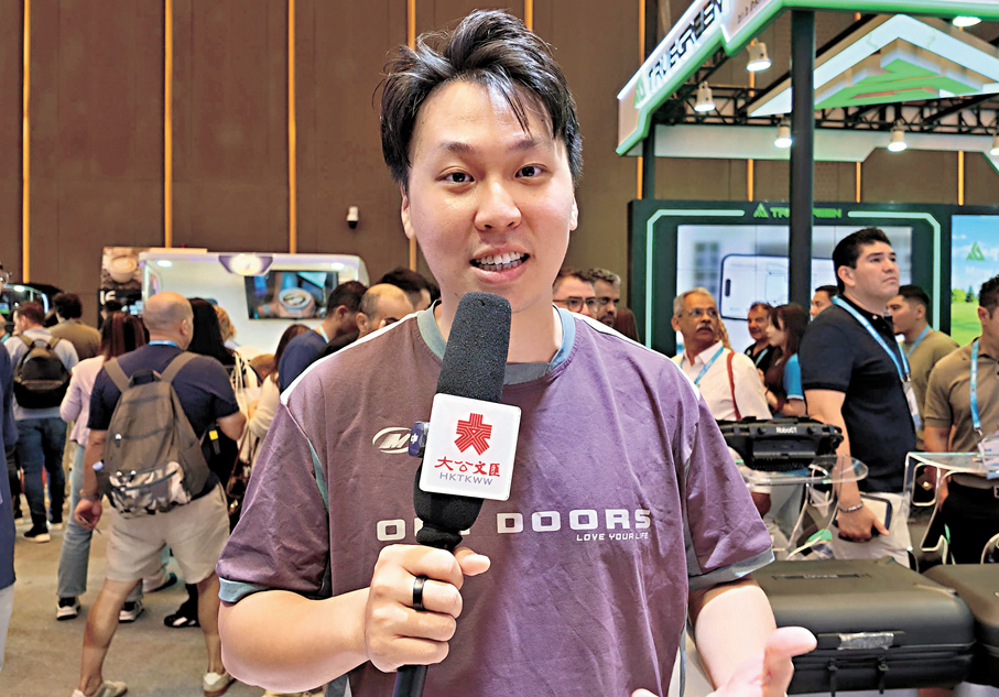 ●新加坡經銷商Bobby Lai 。香港文匯報記者帥誠  攝