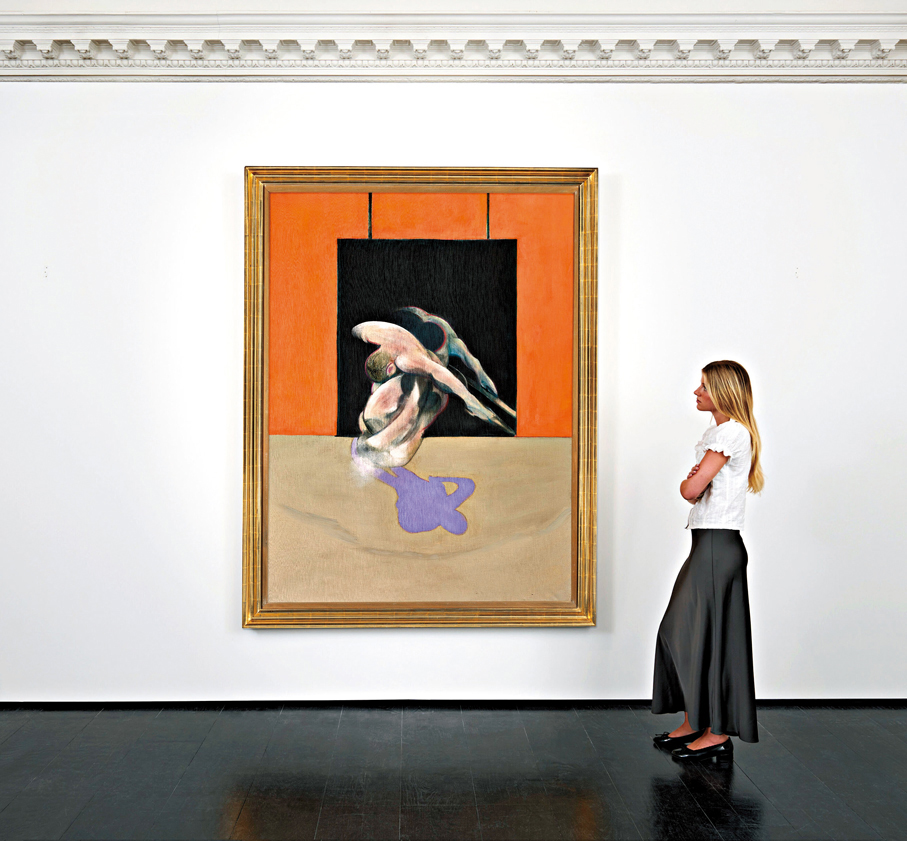 ●弗朗西斯·培根（Francis Bacon）1978年畫作《運動中的人物》最終以17,185,000英鎊成交。