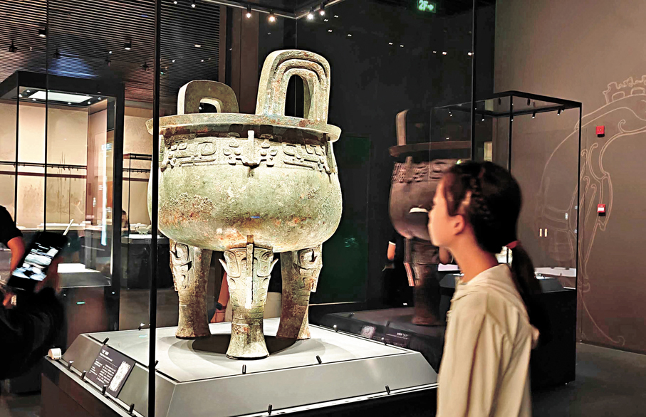●前海博物館將推出八大展覽。圖為「簡明中國古代通史陳列」展區。 香港文匯報記者黃穗  攝