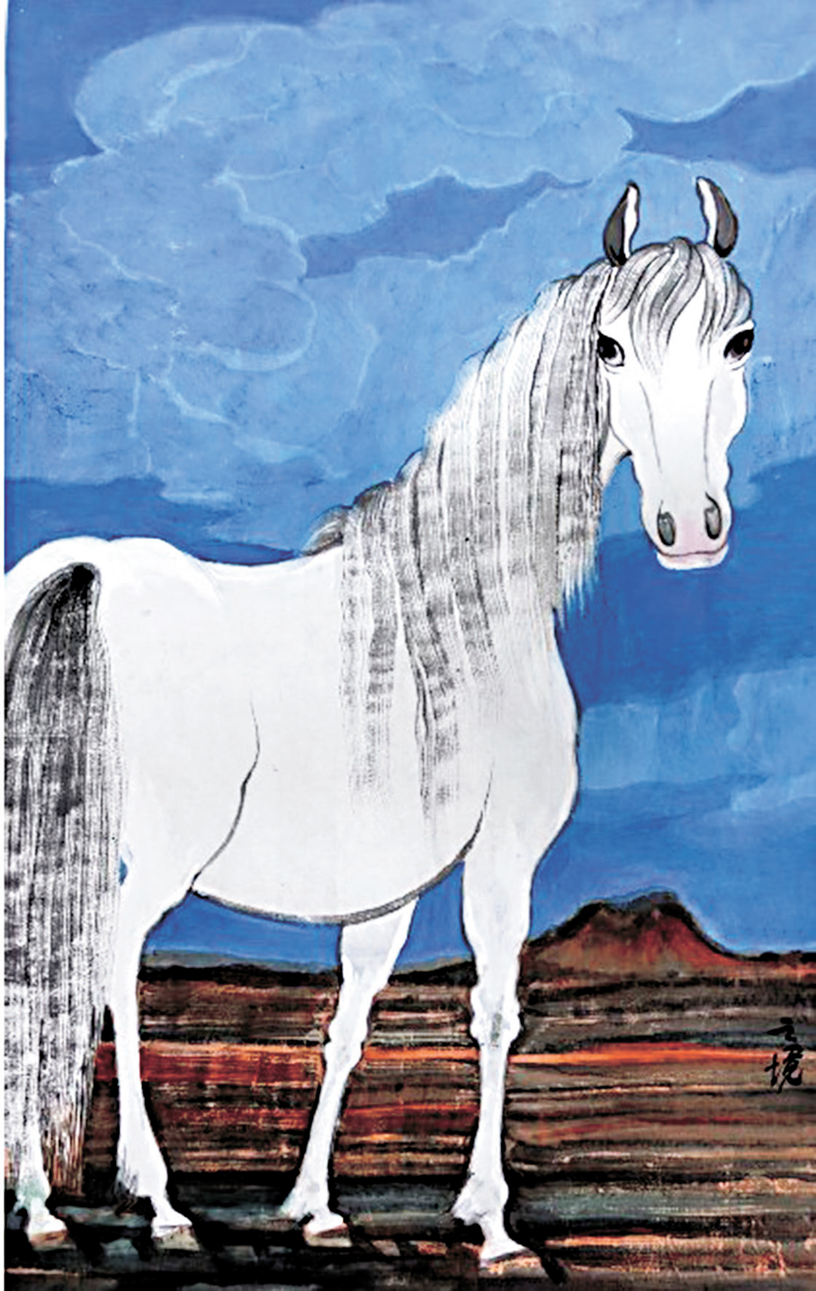 ●烏蘭察布的記憶紙本設⾊46cm×86cm（2026年）作者畫作