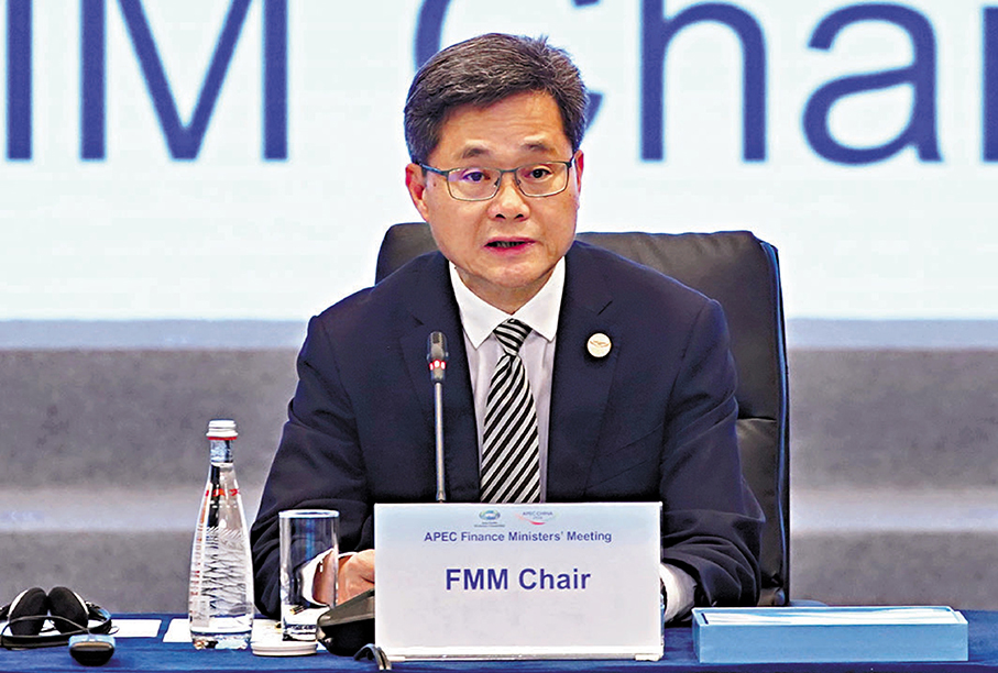 ●國家財政部部長藍佛安指出，亞太作為全球經濟增長引擎，肩負着更大的責任。香港文匯報記者曾興偉  攝