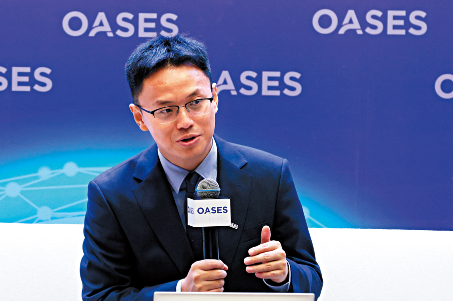 ●五一視界創始人兼CEO李熠。香港文匯報記者萬霜靈  攝 
