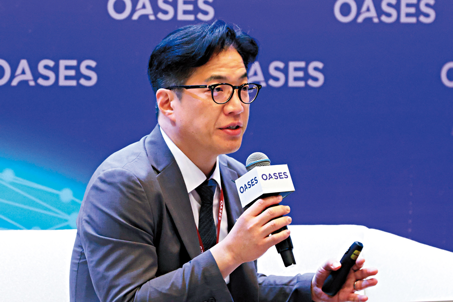 ●AITRICS Co.,Ltd. CEO 金廣峻。香港文匯報記者萬霜靈  攝