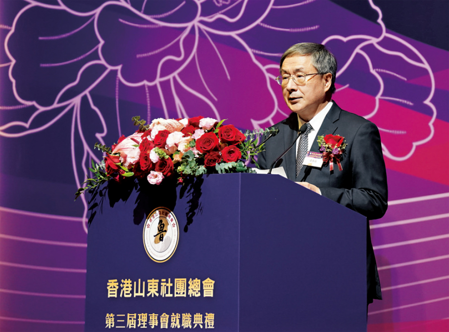 ●卓永興致辭。香港文匯報記者曾興偉  攝
