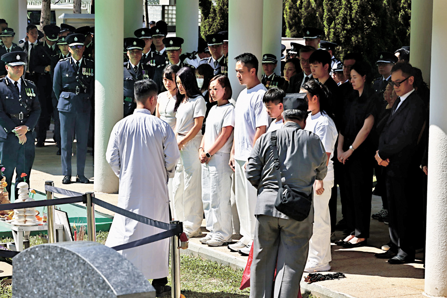 ●朱振國遺體安葬浩園。香港文匯報記者林兆崙  攝