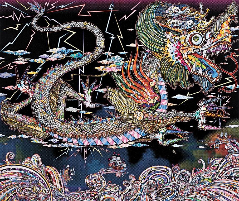 ●村上隆《青龍翱翔宇宙》