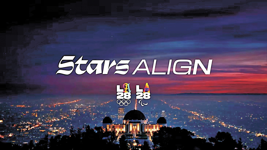 ●洛杉磯奧組委以「Stars Align」作為2028奧運和殘奧會官方口號。 奧運官網圖片